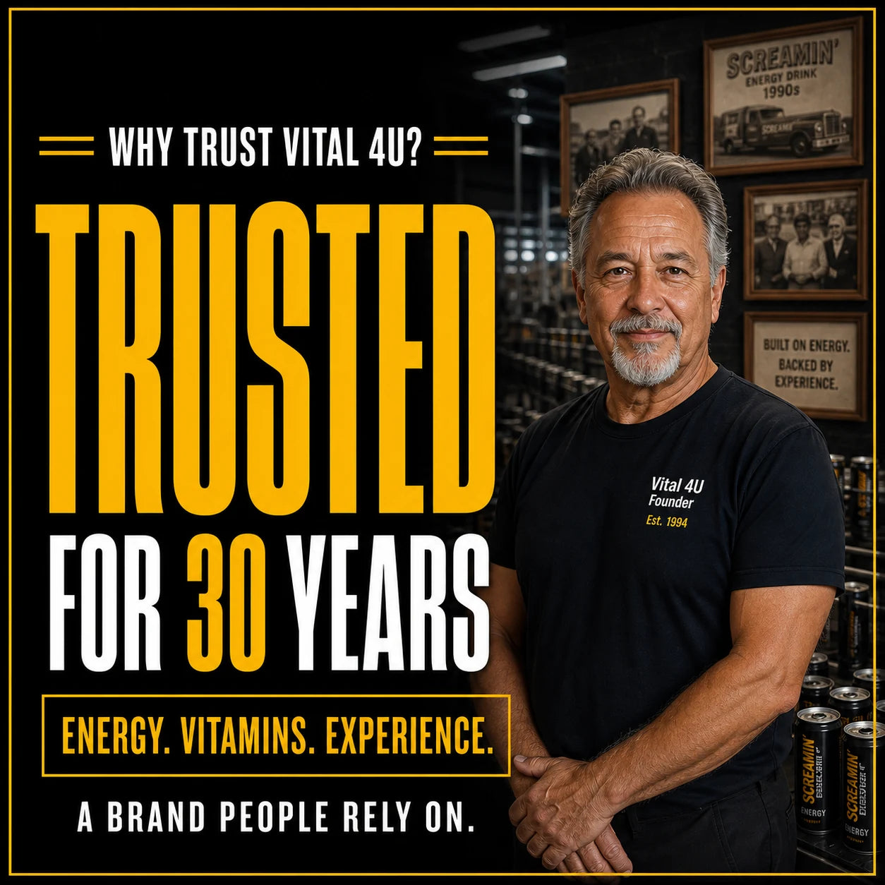 Vital 4U has been a trusted brand people rely on for over 30 years.